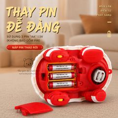 Lồng đèn Trung Thu múa lân có đèn nhạc tự động di chuyển tránh vật cản, quà tặng rằm tháng 8