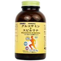 Viên uống tăng tiết dịch khớp giảm thoái hóa khớp Orihiro Glucosamine and Spirulna (900 viên)