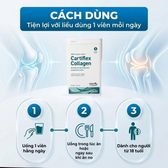 Viên uống hỗ trợ tăng cường sức khỏe xương khớp Cartiflex Collagen DAO Nordic Health (60 viên)