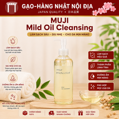 [Mẫu Mới] Dầu Tẩy Trang MUJI Mild Oil Cleansing Nhật Bản 300ml - Làm Sạch Sâu, Dịu Nhẹ Cho Da Nhạy Cảm