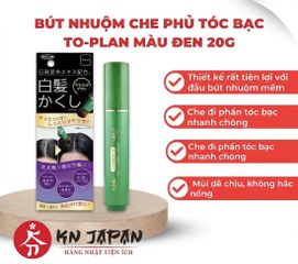 Bút Nhuộm Che Phủ Tóc Bạc To-Plan Nhật Bản 20g - Bút Chấm Chân Tóc Tạm Thời Màu Đen / Nâu Đậm Tiện Lợi