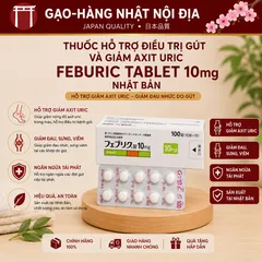 Viên Uống Gút Feburic 10mg Nhật Bản Nội Địa - Hỗ Trợ Giảm Axit Uric Blood, Giảm Đau Khớp