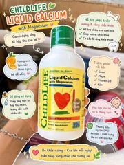 Canxi dạng nước ChildLife Liquid Calcium with Magnesium chai 473ml 795809