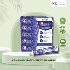 (HÀNG CHÍNH HÃNG MỸ)KEM ĐÁNH RĂNG CREST 3D WHITE ADVANCED  147g MỸ