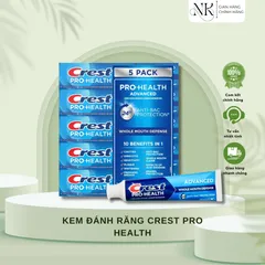 (HÀNG CHÍNH HÃNG MỸ) LỐC 5 CÂY KEM ĐÁNH RĂNG CREST PRO HEALTH - WHITENING INTENSITIVE MỚI LIMITED MỸ 167g