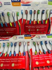 (HÀNG MỸ CHÍNH HÃNG) SET 8 CÂY BÀN CHẢI COLGATE TOTAL ADVANCED WHITENING