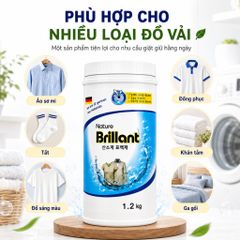 Bột tẩy Oxi Nature Brillant 1.2kg Made in Korea làm sạch quần áo trắng giảm ố vàng