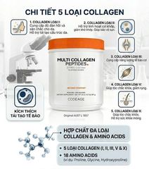 (HÀNG CHÍNH HÃNG MỸ) VIÊN UỐNG COLLAGEN CODEAGE MULTI COLLAGEN PEPTIDES 567G