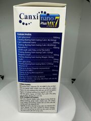 Viên uống Canxi Nano Plus MK7 (Chai 30 viên) Hỗ trợ phát triển xương và chiều cao cho trẻ em và giảm nguy cơ loãng xương