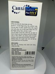 Viên uống Canxi Nano Plus MK7 (Chai 30 viên) Hỗ trợ phát triển xương và chiều cao cho trẻ em và giảm nguy cơ loãng xương
