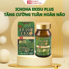 ICHOHA EKISU PLUS NHẬT BẢN 90 VIÊN – HỖ TRỢ TUẦN HOÀN NÃO, TĂNG CƯỜNG TRÍ NHỚ, GIẢM HOA MẮT CHÓNG MẶT