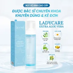 Bọt Vệ Sinh Ladycare Extra Aloe Vera 190ml - Bọt Vệ Sinh Phụ Nữ Dịu Nhẹ, Cân Bằng pH Chính Hãng