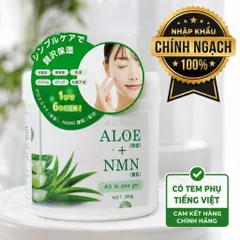 Nomea Aloe + NMN All In One Gel 280g Nhật Bản – Gel Dưỡng Ẩm Lô Hội NMN Chăm Sóc Da