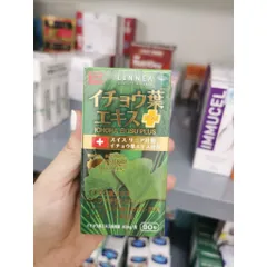ICHOHA EKISU PLUS NHẬT BẢN 90 VIÊN – HỖ TRỢ TUẦN HOÀN NÃO, TĂNG CƯỜNG TRÍ NHỚ, GIẢM HOA MẮT CHÓNG MẶT