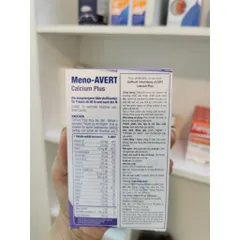 Meno-AVERT Calcium Plus 45 Viên - Hỗ Trợ Cân Bằng Nội Tiết Tố Nữ, Bổ Sung Canxi, Vitamin D, Hàng Nhập Khẩu Đức