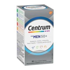 Centrum for Men 50+ Cung cấp vitamin và khoáng chất thiết yếu giảm mệt mỏi và phòng ngừa các vấn đề sức khỏe, sản xuất Mỹ