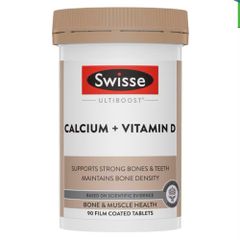 (có tem) Canxi Citrate Hữu Cơ Swisse Calcium + Vitamin D 90 Viên Chính Hãng Bổ Sung Canxi, Vitamin D Hỗ Trợ Xương Răng Chắc Khỏe