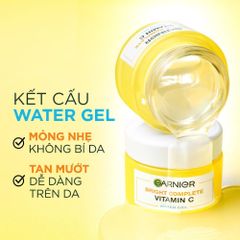 Gel Dưỡng Ẩm Trắng Da Garnier Bright Complete Vitamin C Water Gel 50ml [hàng nhập khẩu]