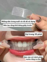 (HÀNG CHÍNH HÃNG MỸ) MIẾNG DÁN TRẮNG RĂNG CREST 3D WHITE