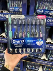 (HÀNG CHÍNH HÃNG MỸ) SET 8 CÁI BÀN CHẢI ORAL- B 3D WHITE