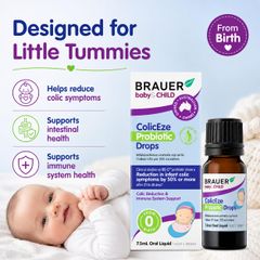 Men vi sinh Brauer Baby & Child ColicEze Probiotic Drops 7.5mL