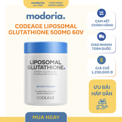 Viên uống hỗ trợ dưỡng sáng da cải thiện nám CodeAge Liposomal Glutathione 500mg 60 viên Mỹ - MẸ SÓC