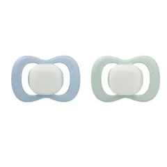 Set 2 ti giả cho bé trên 6 tháng B.Box Soother Latex Glow 6M+ Dummies