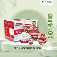 (HÀNG CHÍNH HÃNG MỸ) SET RUBBERMAID 26 MÓN - 13 HỘP