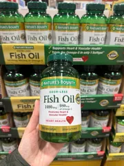 (HÀNG CHÍNH HÃNG MỸ) VIÊN DẦU CÁ NATURE'S BOUNTY OMEGA3 1400MG 130 viên