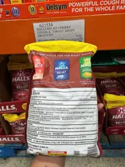 (HANG CHÍNH HÃNG MỸ) KẸO NGẬM GIẢM HO KHÔNG ĐƯỜNG HALLS 200 viên