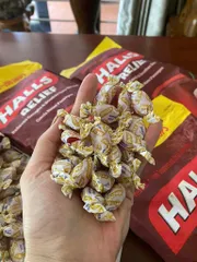 (HANG CHÍNH HÃNG MỸ) KẸO NGẬM GIẢM HO KHÔNG ĐƯỜNG HALLS 200 viên
