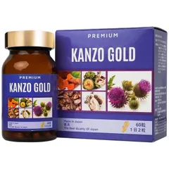 Viên uống bổ gan hỗ trợ tăng cường chức năng gan Kanzo Gold (60 viên)
