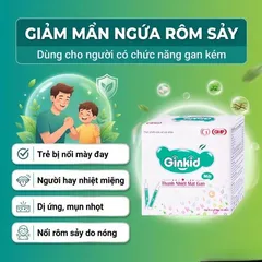 Siro Ginkid thanh nhiệt mát gan giúp giải độc gan, mát gan (4 vỉ x 5 ống x 10ml)