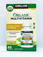 Viên uống bổ sung đa vitamin hữu cơ Kirkland Signature Organic Multivitamin (Hộp 80 viên)