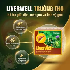 Viên uống hỗ trợ thanh nhiệt, mát gan, giải độc, bảo vệ gan LiverWell (12 vỉ x 5 viên)