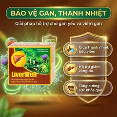 Viên uống hỗ trợ thanh nhiệt, mát gan, giải độc, bảo vệ gan LiverWell (12 vỉ x 5 viên)