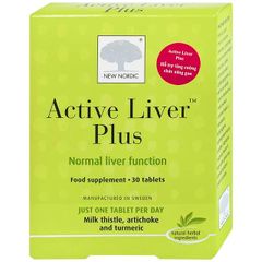 Viên uống hỗ trợ giải độc gan, tăng cường chức năng gan Active Liver Plus New Nordic (2 vỉ x 15 viên)