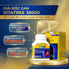 Viên uống hỗ trợ giải độc gan, giảm gan nhiễm mỡ, viêm gan, bảo vệ gan Vitatree Super Liver Detox (100 viên)