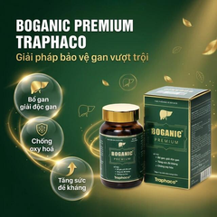 Viên uống hỗ trợ bổ gan, giải độc gan, bảo vệ tế bào gan, tăng cường chức năng gan Boganic Premium Traphaco (60 viên)