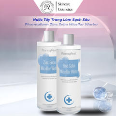 Nước Tẩy Trang Làm Sạch Sâu 400ml Pharmaform Zinc Sebo Micellar Warter 