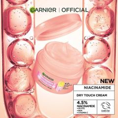 Kem Dưỡng Căng Mọng Da Garnier Niacinamide Dry Touch Cream 30ml [hàng nhập khẩu]
