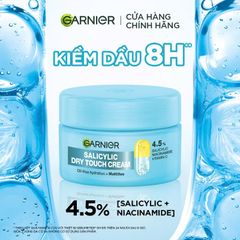 Kem Dưỡng Ẩm Kiềm Dầu 8h Garnier Salicylic Dry Touch Cream 30ml [hàng nhập khẩu]