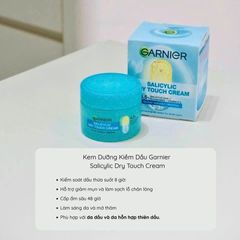 Kem Dưỡng Ẩm Kiềm Dầu 8h Garnier Salicylic Dry Touch Cream 30ml [hàng nhập khẩu]