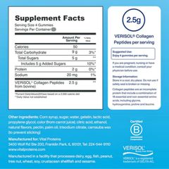 Kẹo dẻo Vital Proteins® Collagen Gummies vị Raspberry |128 viên| Kích thích tăng sinh sợi Collagen & Elastin tự nhiên & Cải thiện cấu trúc da [S/P Chuẩn Mỹ]