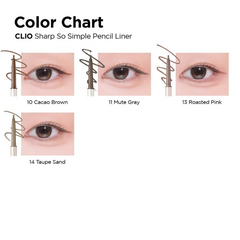 Chì Kẻ Mắt Clio Sharp So Simple 0.14g – Đầu Mảnh, Dễ Kẻ, Lên Màu Đẹp, Bám Màu Tốt
