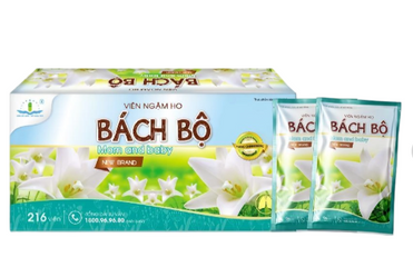 Viên Ngậm ho Bách Bộ Mom And Baby Tâm Dược gói x 6 viên