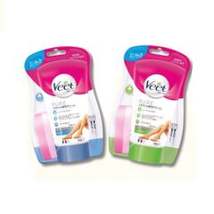  Kem tẩy lông Veet Pure Nhật Bản 150g chính hãng - Kem tẩy lông trong nhà tắm cho da nhạy cảm kèm mút gạt.