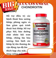 (HCM)Hỗ trợ xương khớp Glucosamine Chondroitin Sulfate Kirkland 280 Viên - Bổ Khớp Của Mỹ