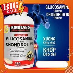 (HCM)Hỗ trợ xương khớp Glucosamine Chondroitin Sulfate Kirkland 280 Viên - Bổ Khớp Của Mỹ