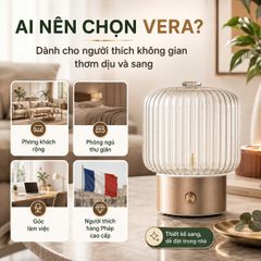Máy Xông Khuếch Tán Tinh Dầu Puressentiel VERA Pháp Không Nước, Phòng Đến 120m², Tự Ngắt 1H